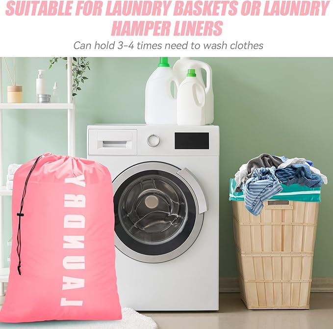 Laundry Bag, 2 Pack Travel Laundry Bags - Image 5