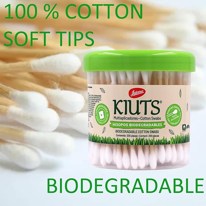 Jaloma Kiuts Cotton Swabs, Biodegradable, - Image 5