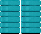 White Classic Luxury Cotton Washcloths 13x13 Inch - Image 2