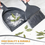 THINKLEARN 2PCS Small Dust Pan and Brush Set, Mini Broom and Dustpan Set - Image 2