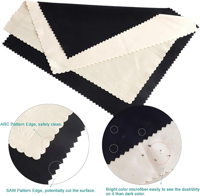 waka 10 Pack Upgraded Microfiber Cleaning Cloth, 6x7 Lint Free Cloth - Image 3