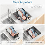 iSPECLE Small Sink Dish Drying Rack, Dish Rack - Image 3