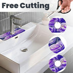 Blue Purple Rose Kitchen sink faucet pad, strong water absorption, anti slip - Image 3