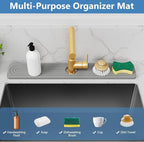 24'' Longer Faucet Mat for Kitchen Sink Stone Faucet Mat for Kitchen Sink - Image 7