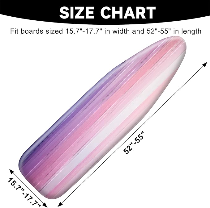 Quick Install Ironing Board Cover 17" x 55" Ironing Board Cover - Image 2