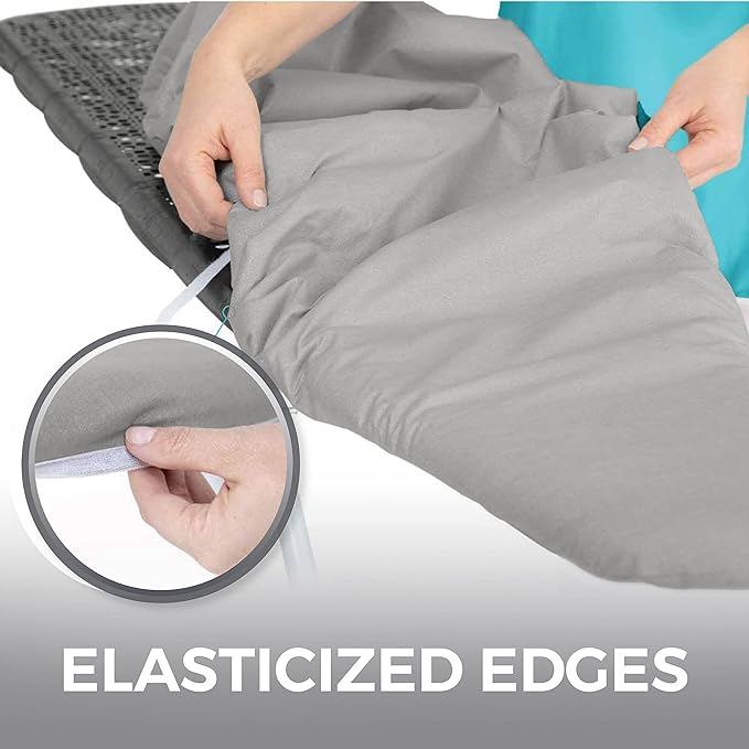 HOME GENIE Ironing Board Cover, Extra Thick Padding, Scorch Resistant Silicone - Image 5