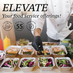 1 Lb Aluminum Pans with Lids, Disposable Baking Foil Containers, Takeout Food - Image 4