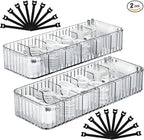 Cable Storage Boxes Organizers 2 Pack, Cord Charger Storage Organizer Box Case by Tamomic