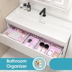 10 PCS Drawer Organizer Set, 4 Size Makeup Drawer Divider Organizer - Image 7