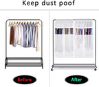 Zilink Hanging Clothes Bag Organizer 43 inch-2 Pack Large Garment Bags Suit Bag - Image 7