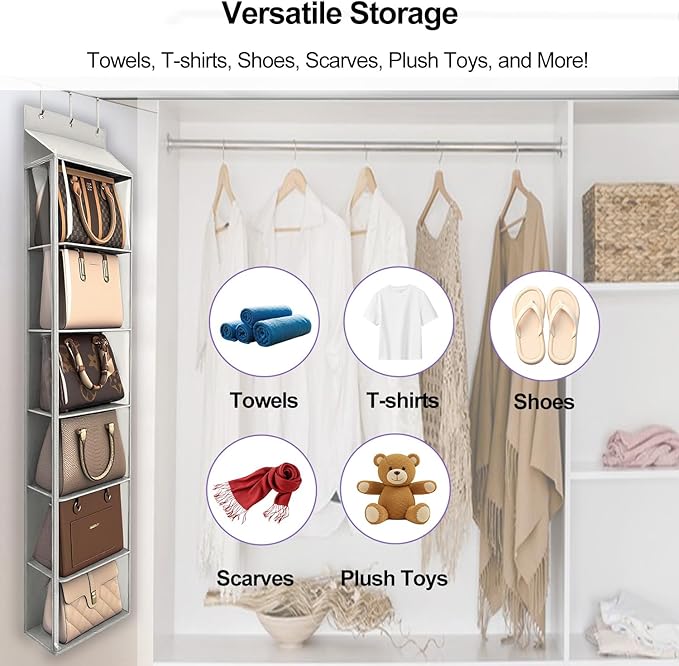 Lirex Over The Door Purse Organizer & Purse Shelf - Image 5