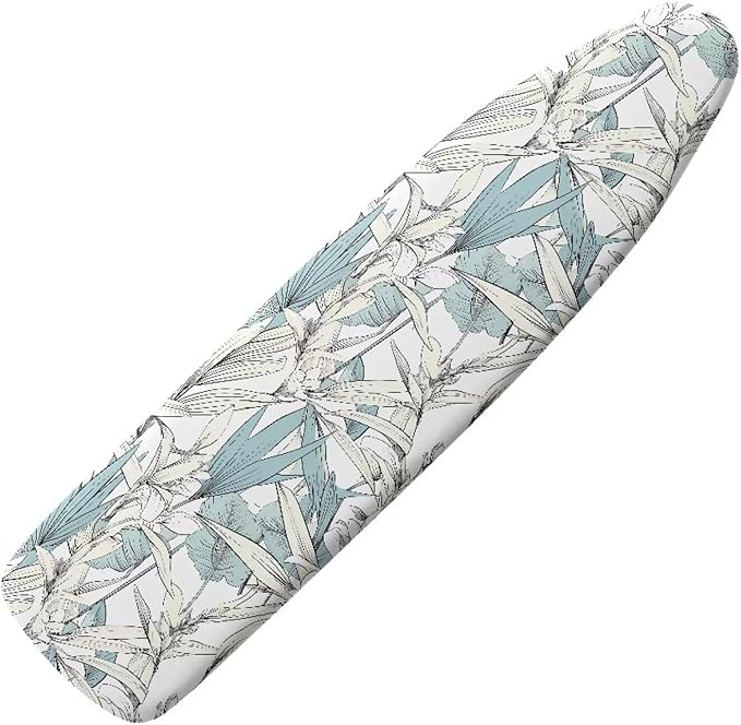 Bird of Paradise Ironing Board Cover 15 x 54 Inch, Tropical Leaf Standard by Daulesho