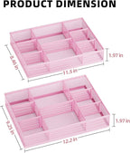 Marbrasse 2 Pack Desk Drawer Organizer, Mesh Drawer Organizer Tray - Image 5