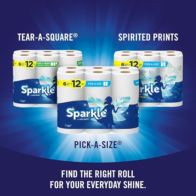Sparkle Pick-A-Size Paper Towels, 3 Triple Rolls = 9 Regular Rolls, Everyday - Image 8