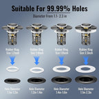 Bathroom Sink Stopper-All Metal Sink Stopper-Universal Fit 99% Bathroom Stopper - Image 9