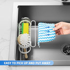 Cisily Kitchen Sink Caddy Sponge Holder in The Sink, Stainless Steel Kitchen - Image 4