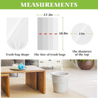 Teivio 3 Gallon 180 Counts Small Trash Bags Garbage Bags, Bathroom Trash Can - Image 2