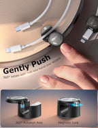 16Pack Cord Organizer, Chfeila Magnetic Cable Management Clips, Adhesive Phone - Image 2