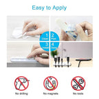 White Cable Clips, Cord Organizer Cable Management, Cable Organizers USB Cable - Image 6