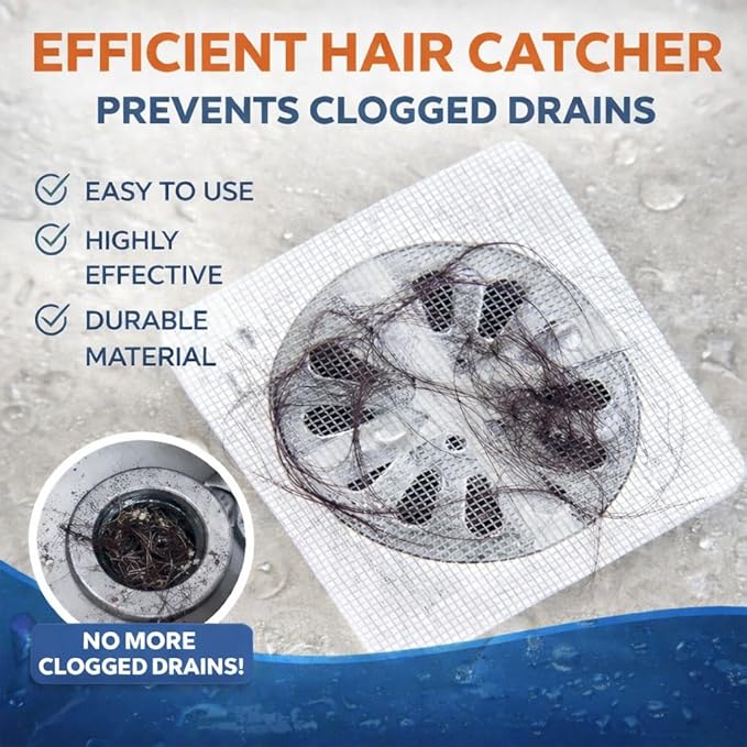 20 Pack Disposable Shower Drain Hair Catcher Stickers - Image 3