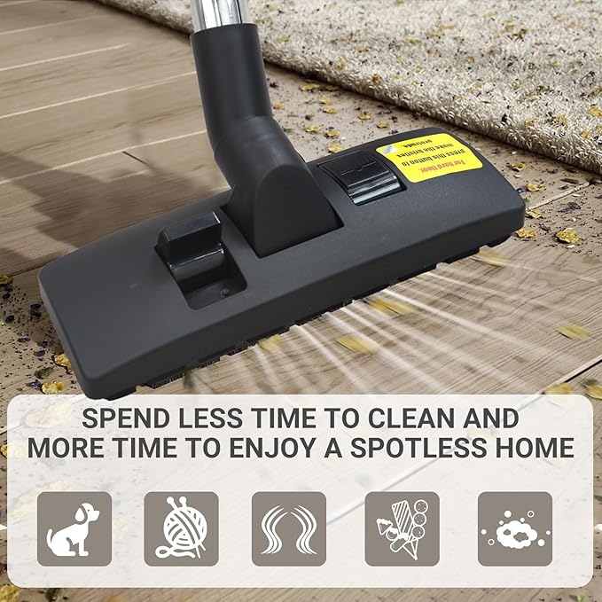 EZ SPARES 1 1/4 inch 32mm Universal Vacuum Cleaner Euro Floor Brush Head Brush - Image 5