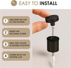 Mega Handles Knurled Floor Door Stopper, Quickly Installed Wall Protector - Image 7