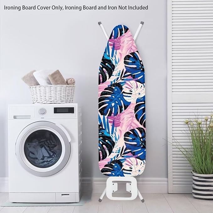 Tropical Palm Tree Leaves Ironing Board and Pad Standard Size Ironing Board - Image 3