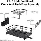 2 Tier Dish Drying Rack, Expandable Two Tier Dish Rack - Image 8