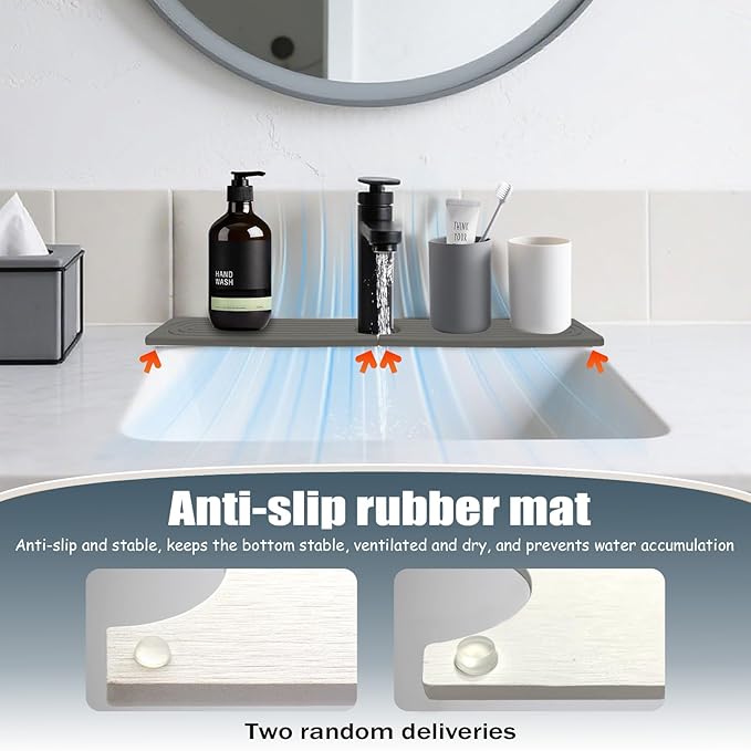 Stargaz Faucet Mat For Kitchen Sink，Sink stone quick dry around faucet - Image 8