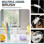 Living and Giving 3Pcs Set of Bottle Brush Flexible Cleaning Brushes Kitchen - Image 2