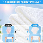 Disposable Face Towel, Soft & Thick Lint-Free Biodegradable Face Towelettes - Image 4