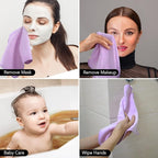 SINLAND Microfiber Facial Cloths Fast Drying Washcloth 12inch x 12inch Light - Image 8