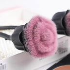 4 Pcs Nail Art Dust Powder Remover Cleaner Brush，Rose Nail Art Powder Dust - Image 3