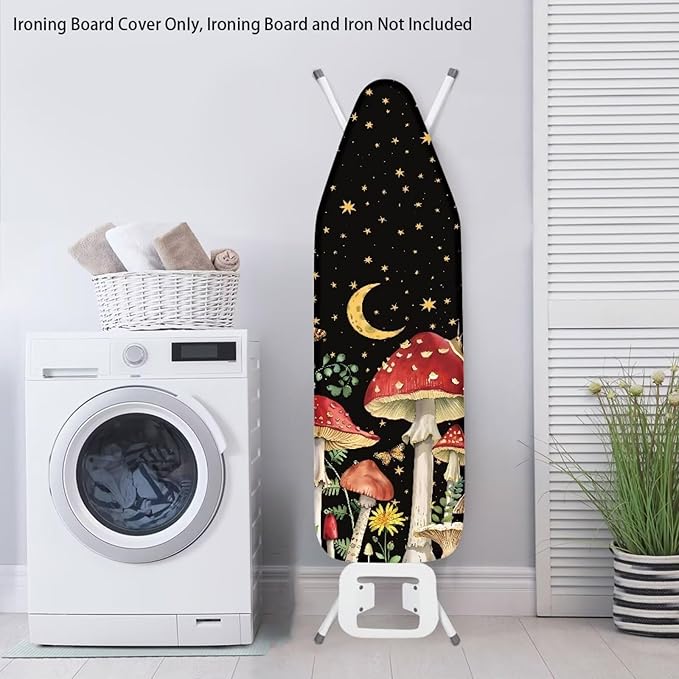 Moon Mushrooms Ironing Board Cover and Pad Non-Slip Ironing Board Protective - Image 3