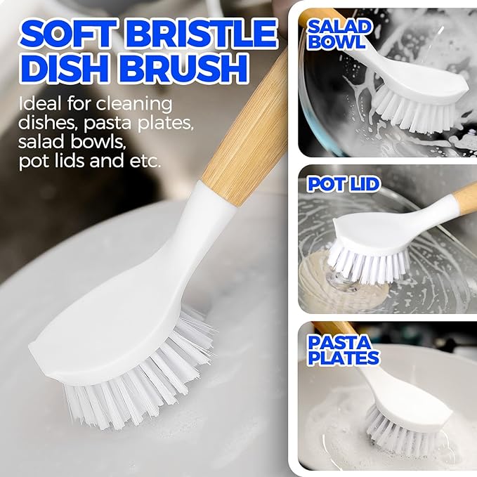 Holikme 3 Pack Dish Brush Set - Image 2