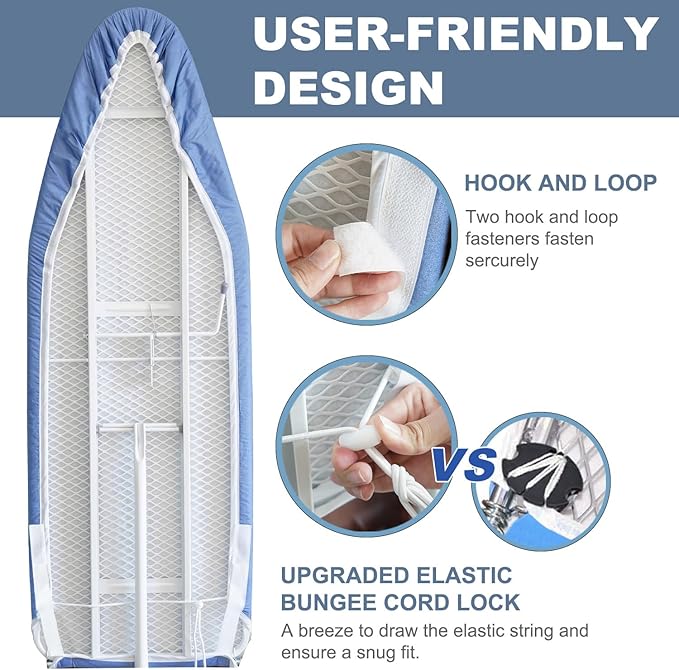 14x42 Inch Over-The-Door Ironing Board Cover - Image 3