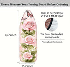 Nuxovilar Pink Roses with Butterflies Ironing Board Cover, This Cover Fits Most - Image 4
