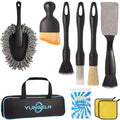 Car Detailing Brush Kit with Detail Brushes, Car Interior Detailing Brushe by Yungeln