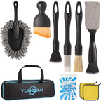 Car Detailing Brush Kit with Detail Brushes, Car Interior Detailing Brushe by Yungeln