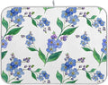 Blue Forget-me-not Flowers Dish Drying Mat by OTVEE