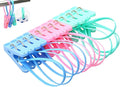 yueton Pack of 12 Clothes Peg Clip Pins Rope Hanging Clothesline Windproof by yueton