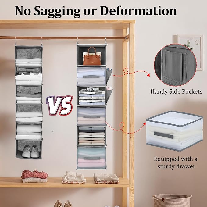 6-Tier Hanging Closet Organizer - Image 5