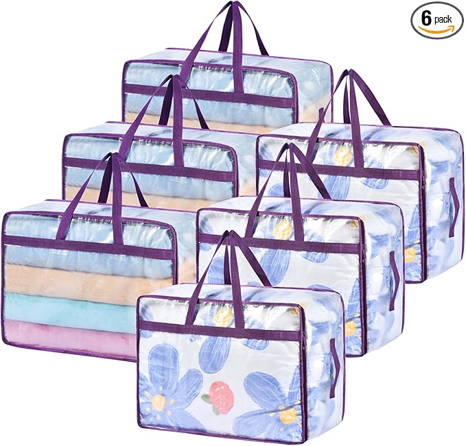 20 Gallon Large Clear Blanket Storage Bags by ACNUSIK