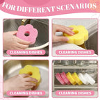 Tioncy 12 Pack Pink Flowers Sponges Bulk Spring Kitchen Decor Dual Sided - Image 4