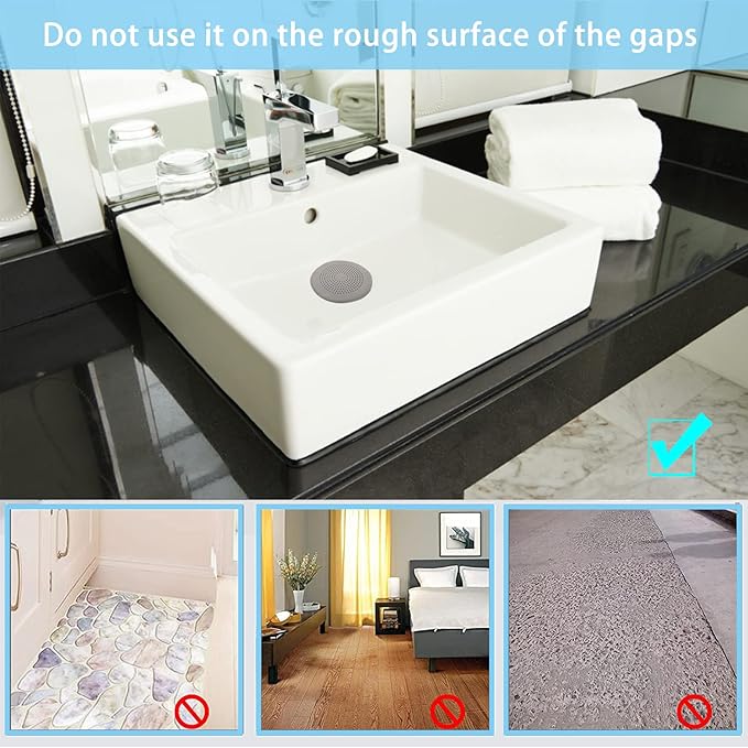 2 Pack Drain Hair Catcher Durable Silicone Hair Stopper Shower Drain Covers - Image 5