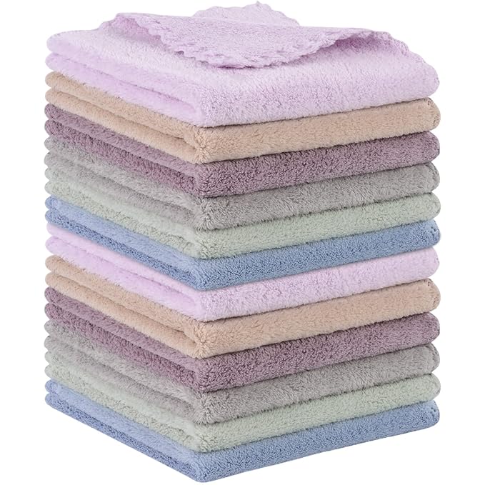 SUNLAND Microfiber Face Cloth Reusable Makeup Remover Facial Cleansing Towel by SUNLAND
