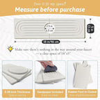 Detachable Faucet Handle Drip Catcher, Dish Drying Mat Soap Sponge Holder Tray - Image 2