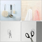 cobee 40 Pcs Clear Adhesive Wall Hooks - Image 5