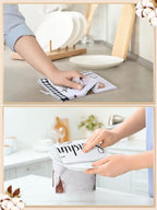 Bencailor 4 Pcs Farmhouse Rustic Kitchen Towels Farm Cotton Hand Dish Towels - Image 2