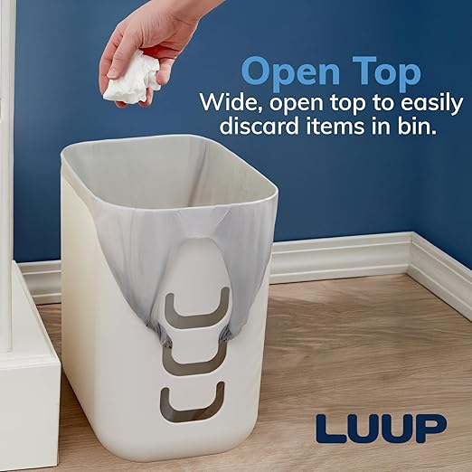 STORi Luup Bathroom Wastebasket 2pk, Secure Grocery Bags, Plastic Garbage - Image 8